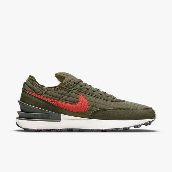 Nike Waffle One Premium Tenisky Panske Olivovo Zelená Čierne Oranžové | NK187QCH