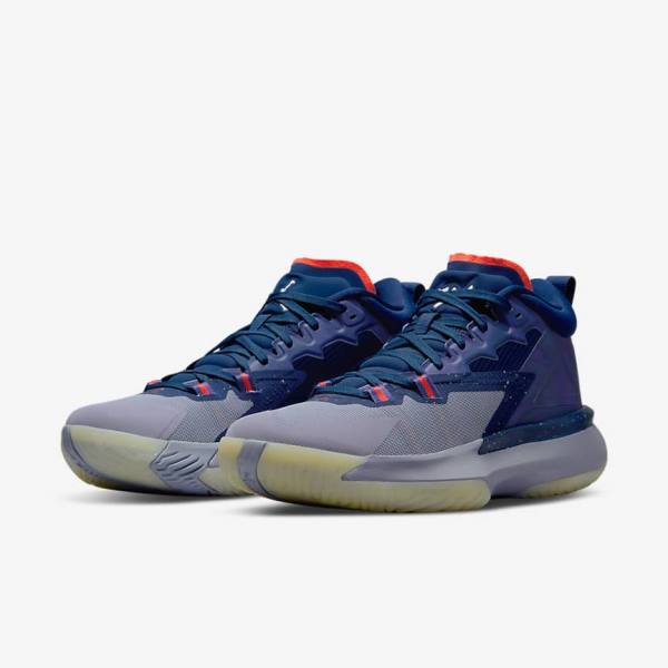 Nike Zion 1 ZNA Jordan Tenisky Panske Modre Nachový Indigo Svetlo Červené | NK021GBX