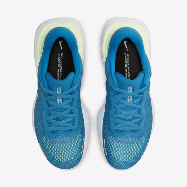 Nike ZoomX Invincible Run Flyknit Cestne Bežecké Tenisky Panske Modre Svetlo Zelene Siva Biele | NK132SHV