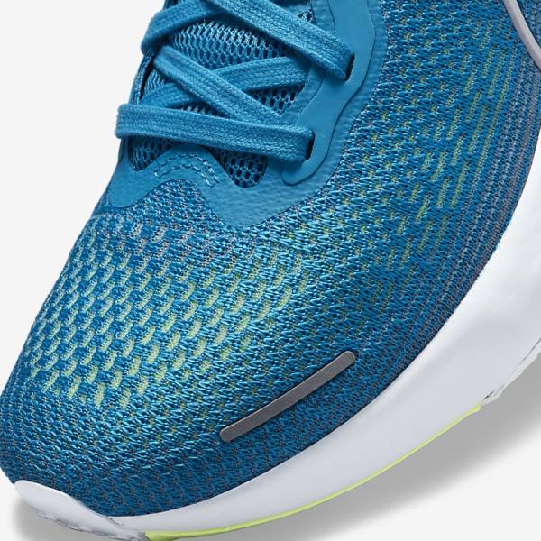 Nike ZoomX Invincible Run Flyknit Cestne Bežecké Tenisky Panske Modre Svetlo Zelene Siva Biele | NK132SHV