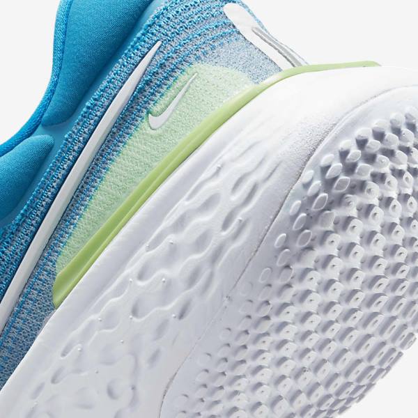 Nike ZoomX Invincible Run Flyknit Cestne Bežecké Tenisky Panske Modre Svetlo Zelene Siva Biele | NK132SHV