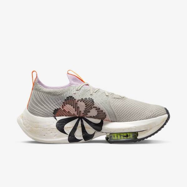 Nike Zoom Alphafly Next Nature Cestne Zavodne Bežecké Tenisky Damske Modre Siva Svetlo Ruzove Svetlo Krém Čierne | NK831VHU