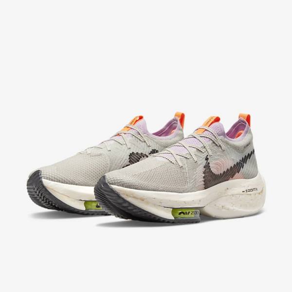 Nike Zoom Alphafly Next Nature Cestne Zavodne Bežecké Tenisky Damske Modre Siva Svetlo Ruzove Svetlo Krém Čierne | NK831VHU