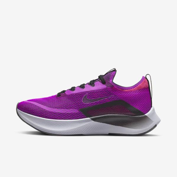 Nike Zoom Fly 4 Cestne Bežecké Tenisky Damske Biele Zelene Platina | NK853UVL