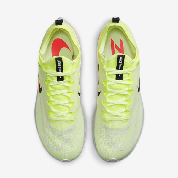 Nike Zoom Fly 4 Cestne Bežecké Tenisky Panske Čierne Tmavo Siva Modre Biele | NK902PZG