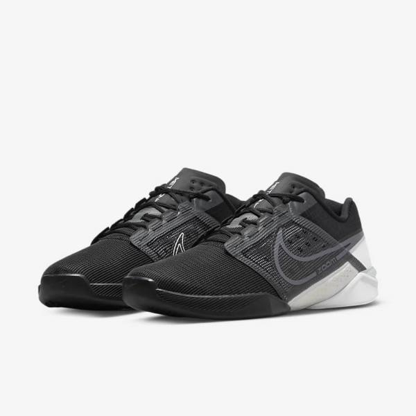 Nike Zoom Metcon Turbo 2 Botasky Panske Čierne Biele Tmavo Siva Metal Siva | NK896TBY