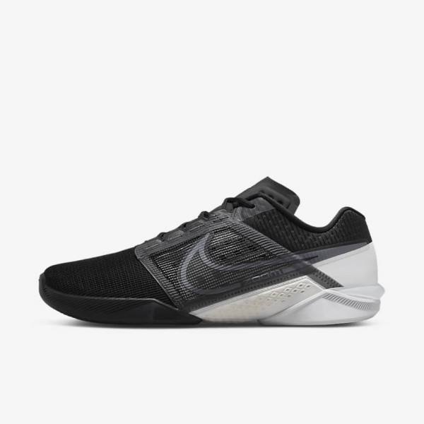 Nike Zoom Metcon Turbo 2 Botasky Panske Čierne Biele Tmavo Siva Metal Siva | NK896TBY