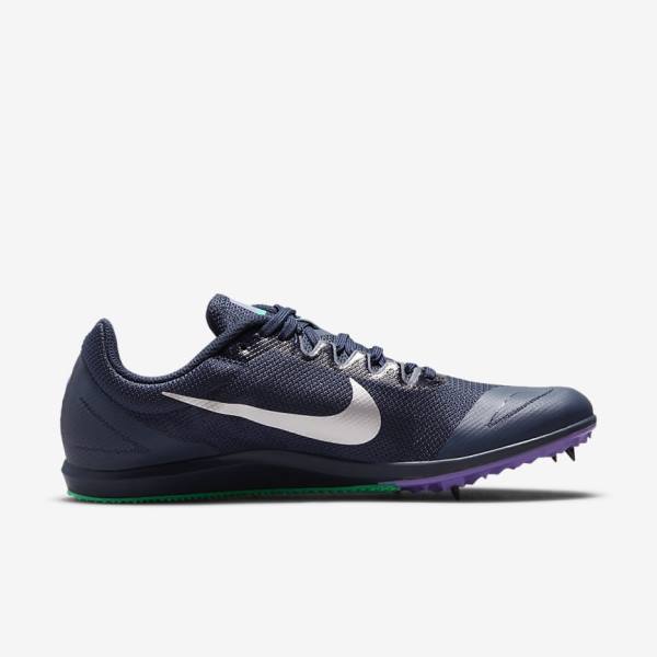 Nike Zoom Rival D 10 Athletics Distance Spikes Bežecké Tenisky Damske Obsidian Tyrkysové Metal Strieborne | NK516KJG