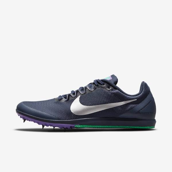 Nike Zoom Rival D 10 Athletics Distance Spikes Bežecké Tenisky Damske Obsidian Tyrkysové Metal Strieborne | NK516KJG