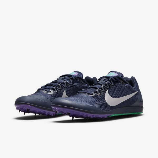 Nike Zoom Rival D 10 Athletics Distance Spikes Bežecké Tenisky Panske Obsidian Tyrkysové Metal Strieborne | NK704CRH