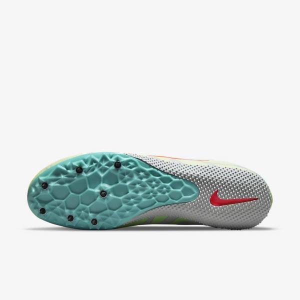 Nike Zoom Rival S 9 Athletics Sprinting Spikes Bežecké Tenisky Panske Tyrkysové Oranžové | NK460ECY