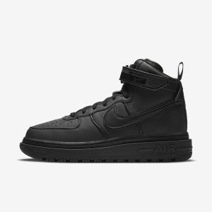 Nike Air Force 1 Boot Tenisky Panske Čierne Tmavo Siva Biele | NK489IVO