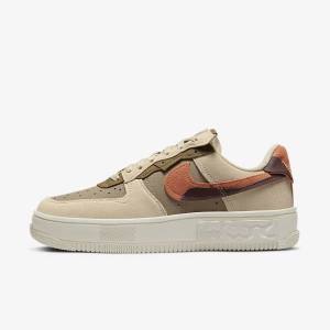 Nike Air Force 1 Fontanka Tenisky Damske Bordove Hnedožltý | NK746BTR