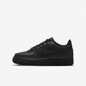 Nike Air Force 1 LE Older Tenisky Detske Čierne | NK598WEK