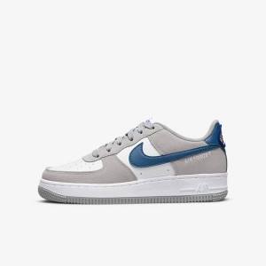 Nike Air Force 1 LV8 Older Tenisky Detske Svetlo Siva Biele Svetlo Siva | NK506NLE