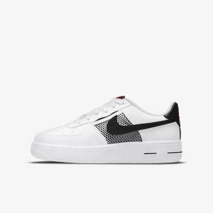 Nike Air Force 1 LV8 Older Tenisky Detske Biele Červené Biele Čierne | NK649LVU