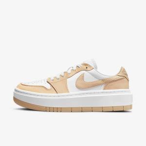 Nike Air Jordan 1 Elevate Low Tenisky Damske Biele Čierne | NK056TQU