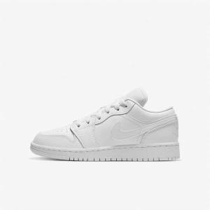 Nike Air Jordan 1 Low Older Tenisky Detske Biele | NK318NUB