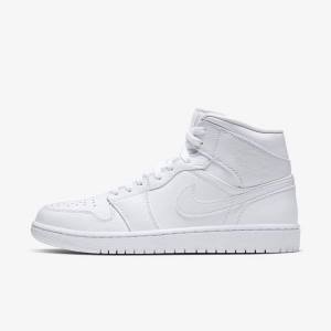 Nike Air Jordan 1 Stredne Jordan Tenisky Panske Biele | NK604BGH