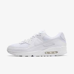 Nike Air Max 90 Tenisky Panske Biele Siva Biele | NK068EFP