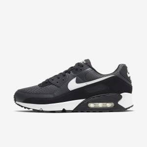 Nike Air Max 90 Tenisky Panske Siva Tmavo Siva Čierne Biele | NK463VEW