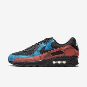 Nike Air Max 90 Tenisky Panske Čierne Modre Červené Biele | NK351FVO