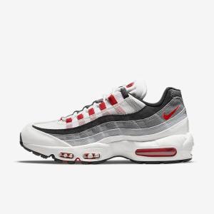 Nike Air Max 95 Tenisky Panske Biele Svetlo Siva Červené | NK845FBW