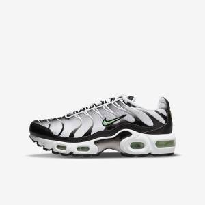 Nike Air Max Plus Older Tenisky Detske Biele Čierne Strieborne Mätové | NK369OUS