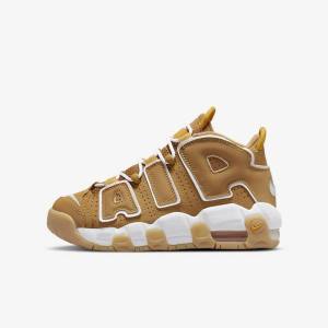 Nike Air More Uptempo Older Tenisky Detske Hnede Svetlo Hnede Biele | NK801GJO