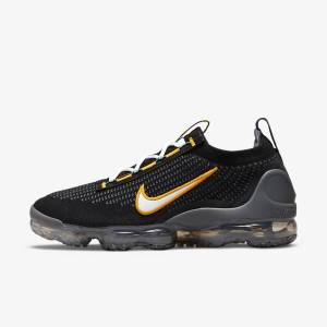 Nike Air VaporMax 2021 FK Tenisky Panske Čierne Zlate Tmavo Siva Biele | NK971MOG