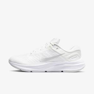 Nike Air Zoom Structure 24 Cestne Bežecké Tenisky Damske Biele Platina Platina Metal Strieborne | NK649KEZ