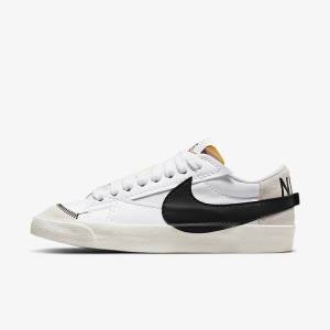 Nike Blazer Low 77 Jumbo Tenisky Damske Biele Čierne | NK362RIY