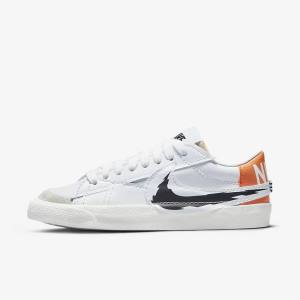 Nike Blazer Low 77 Jumbo Tenisky Panske Biele Oranžové Čierne | NK872DPZ