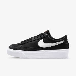 Nike Blazer Low Platforme Tenisky Damske Čierne | NK231ZJH