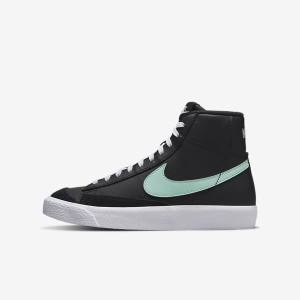 Nike Blazer Stredne 77 Older Tenisky Detske Čierne Biele Mätové | NK204LNI