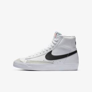 Nike Blazer Stredne 77 Older Tenisky Detske Biele Oranžové Čierne | NK465MUG