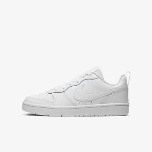 Nike Court Borough Low 2 Older Tenisky Detske Biele | NK857ZPN