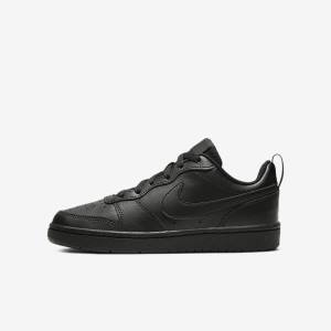 Nike Court Borough Low 2 Older Tenisky Detske Čierne | NK925CFJ