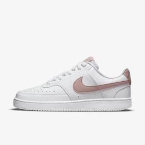 Nike Court Vision Low Next Nature Tenisky Damske Biele Ruzove | NK839MVO