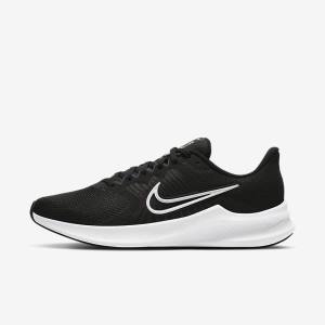 Nike Downshifter 11 Cestne Bežecké Tenisky Damske Čierne Tmavo Siva Biele | NK632BMQ