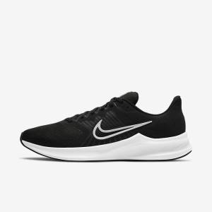 Nike Downshifter 11 Cestne Bežecké Tenisky Panske Čierne Tmavo Siva Biele | NK658EOW