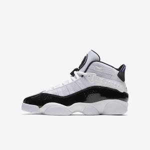 Nike Jordan 6 Rings Older Jordan Tenisky Detske Biele Čierne | NK485XAS