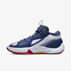 Nike Jordan Zoom Separate Basketbalove Tenisky Panske Námornícka Modrá Biele Červené Zlate | NK107QGO