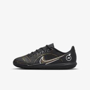 Nike Jr. Mercurial Vapor 14 Academy IC Older Indoor Court Kopačky Detske Čierne Metal Strieborne Siva Metal Zlate | NK725QRN