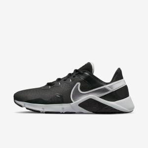 Nike Legend Essential 2 Botasky Panske Čierne Metal Strieborne Metal Siva | NK063UYJ