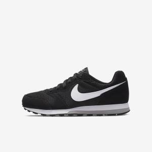 Nike MD Runner 2 Older Tenisky Detske Čierne Siva Biele | NK096FGM