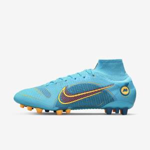 Nike Mercurial Superfly 8 Elite AG Artificial-Grasss Kopačky Damske Modre Oranžové | NK301XPT