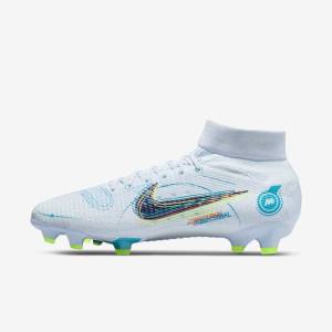 Nike Mercurial Superfly 8 Pro FG Firm-Ground Kopačky Panske Siva Svetlo Modre Tmavo Modre | NK204QJP