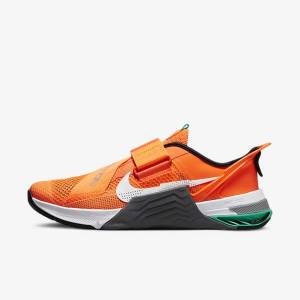 Nike Metcon 7 FlyEase Botasky Damske Oranžové Tmavo Siva Tyrkysové Biele | NK897OWD