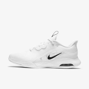 Nike NikeCourt Air Max Volley Hard Court Tenisove Tenisky Panske Biele Čierne | NK348RVI